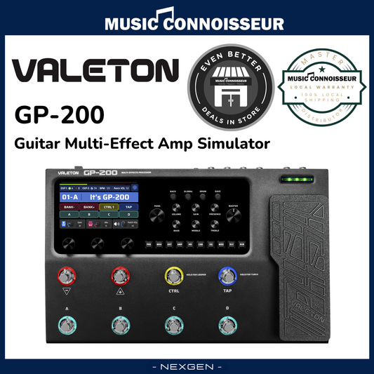 Valeton GP-200 Guitar Multi-Effect Amp Simulator (Black)