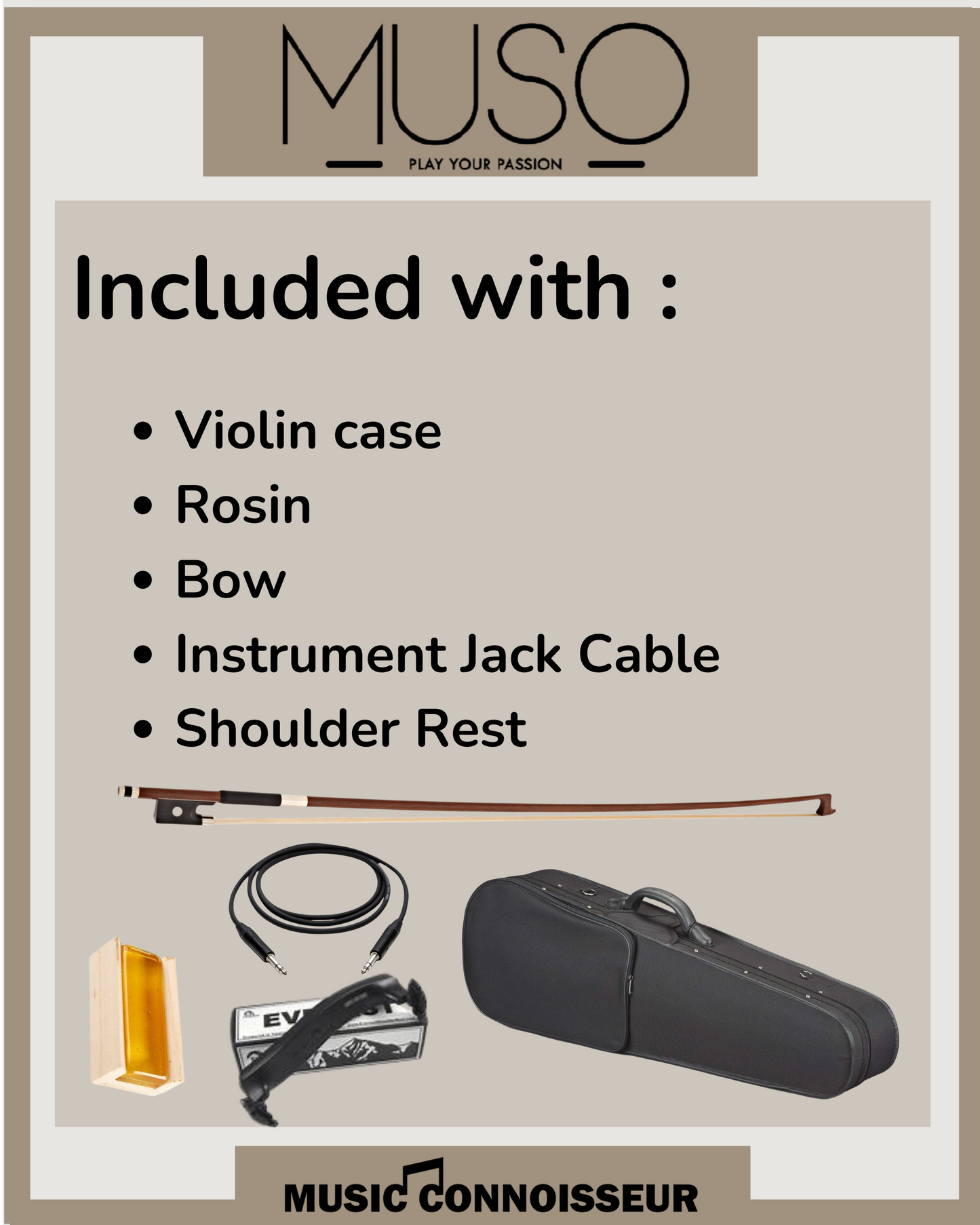 PX Allegro 4/4 Electric Violin (Natural)