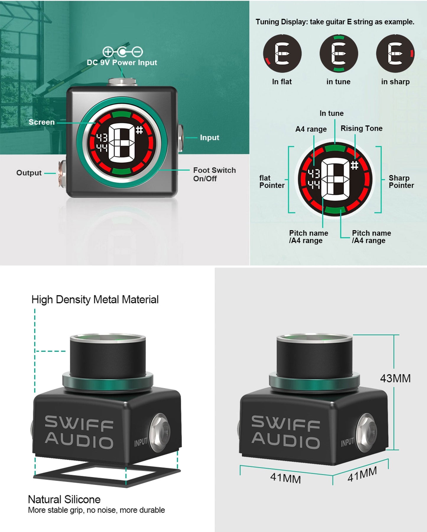Swiff Audio C20 Mini Pedal Tuner
