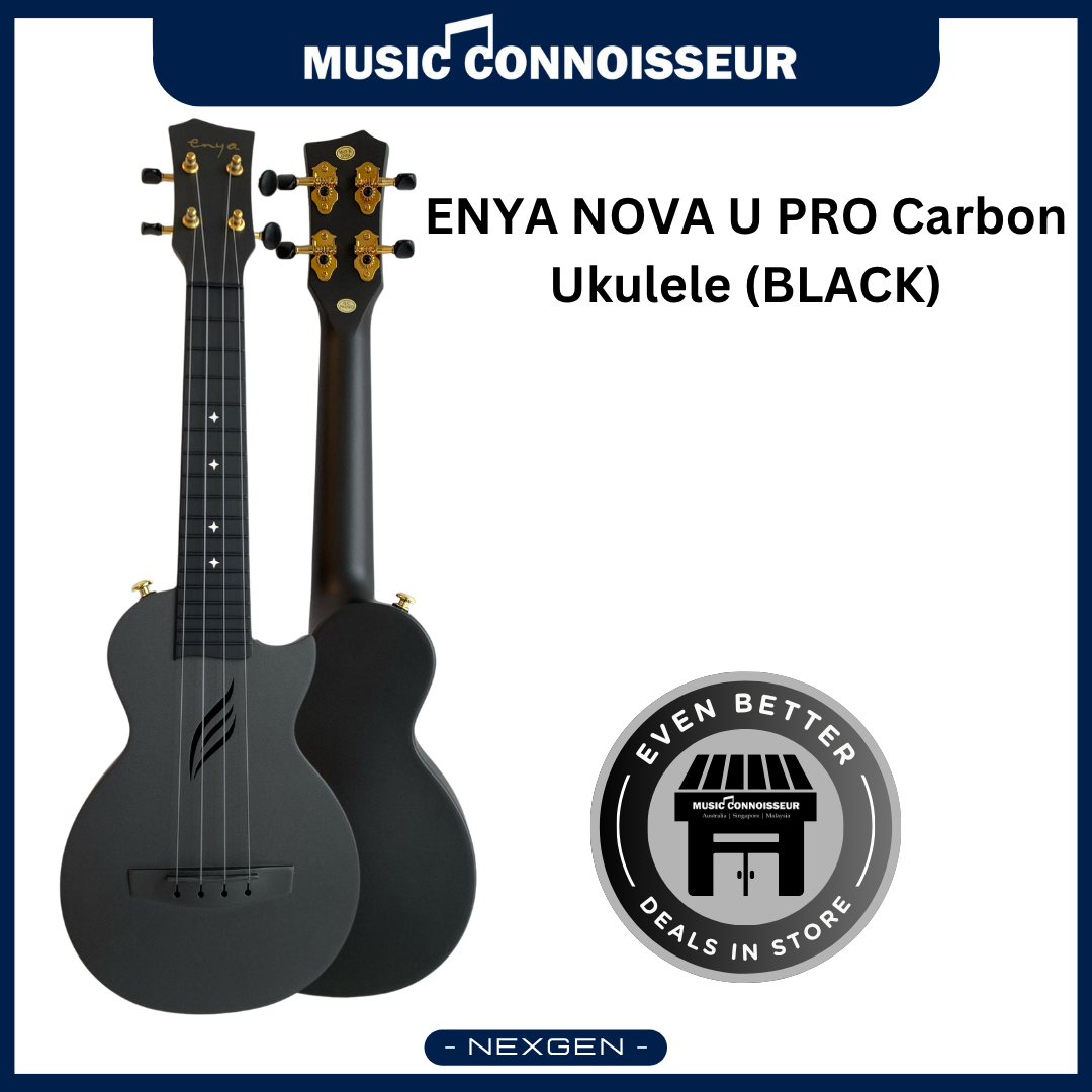 ENYA NOVA U PRO Carbon Ukulele (Black) – Music Connoisseur (M) Sdn Bhd