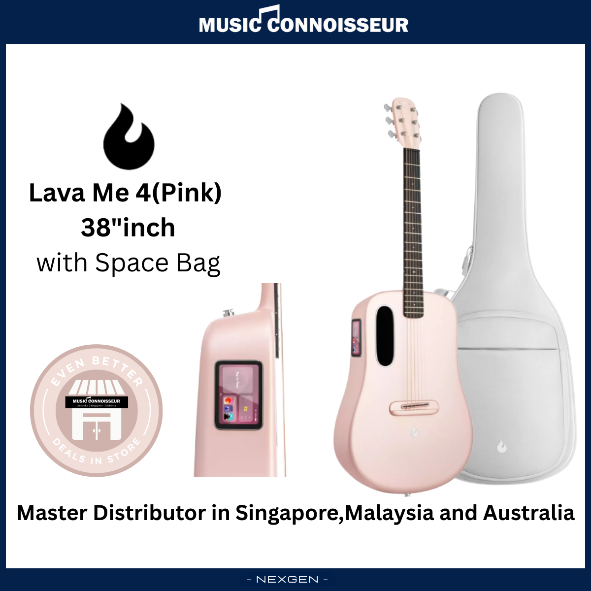 LAVA ME 4 Carbon 38" with Airflow Bag (Pink)