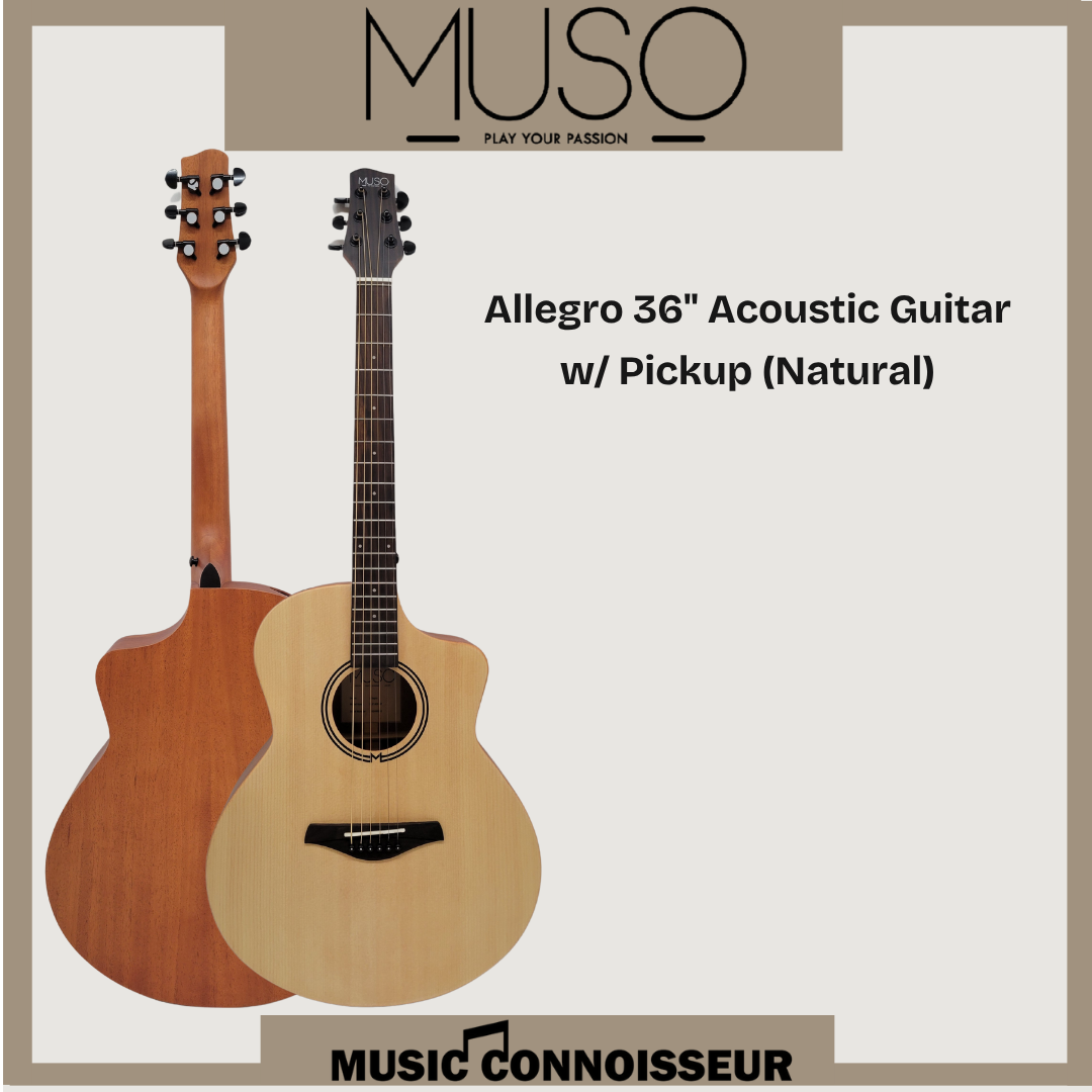 MUSO Allegro 36" Acoustic Guitar w/ Pickup (Natural)