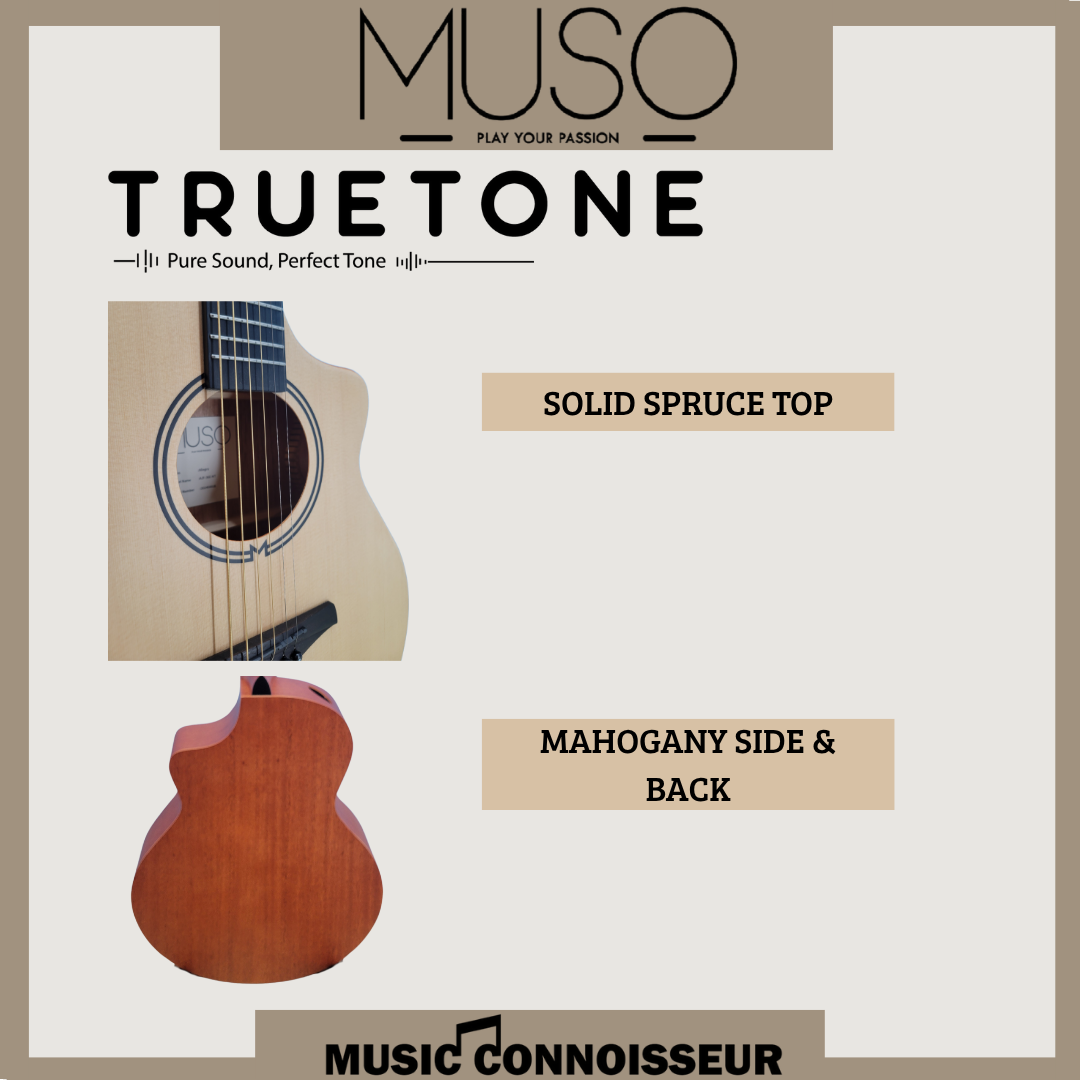 MUSO Allegro 36" Acoustic Guitar w/ Pickup (Natural)