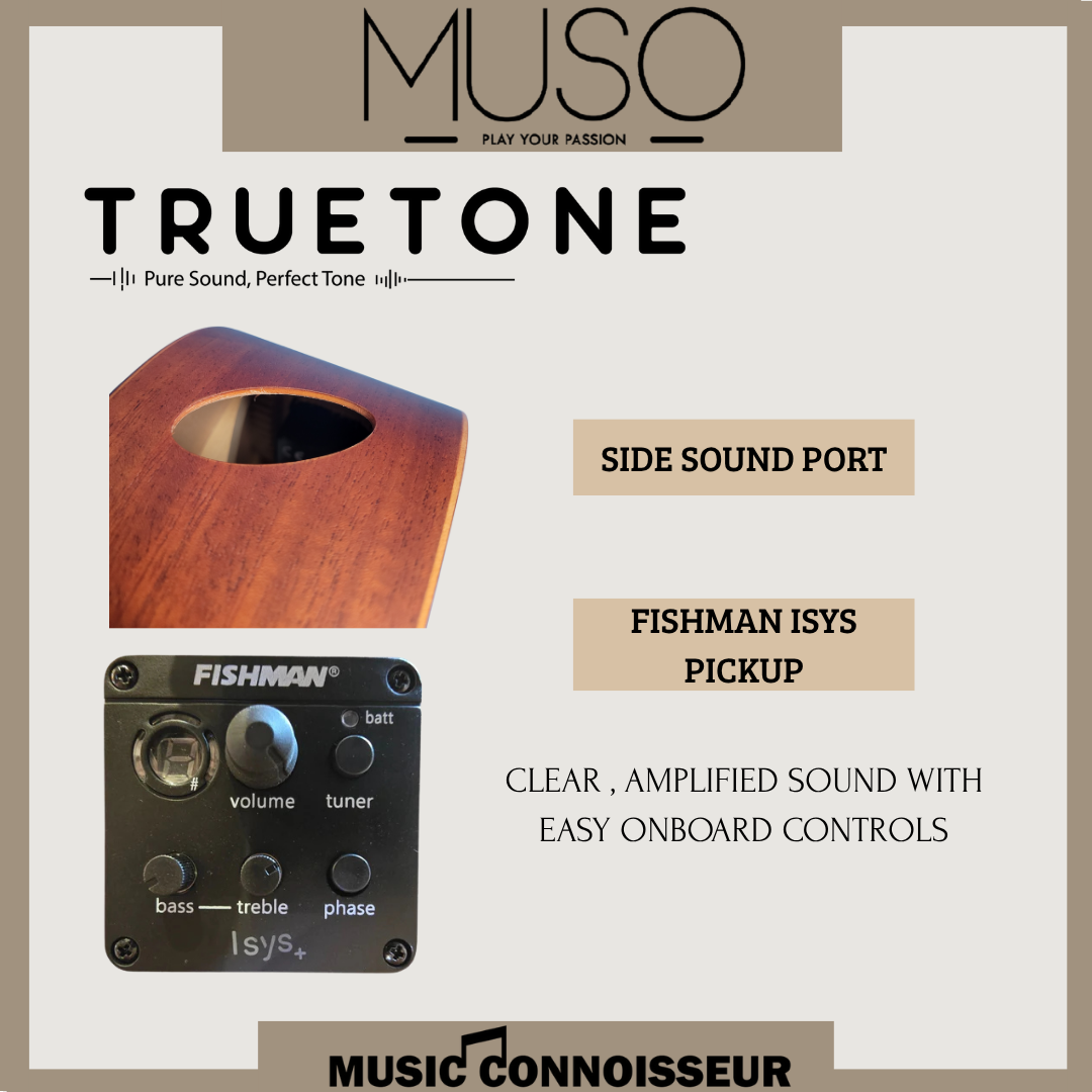 MUSO Allegro 36" Acoustic Guitar w/ Pickup (Natural)