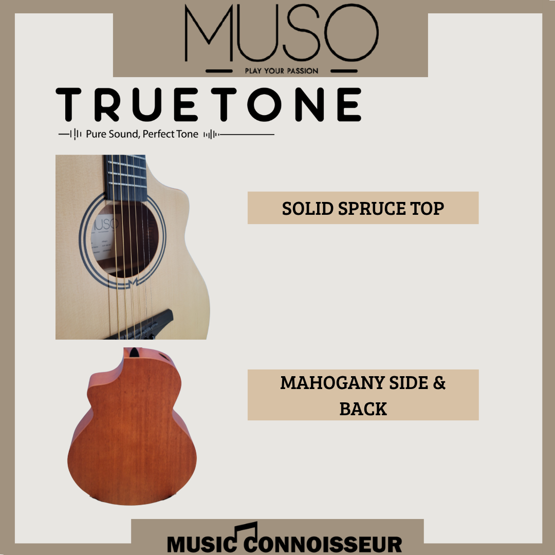 MUSO Allegro 40" Acoustic Guitar w/ Pickup (Natural)