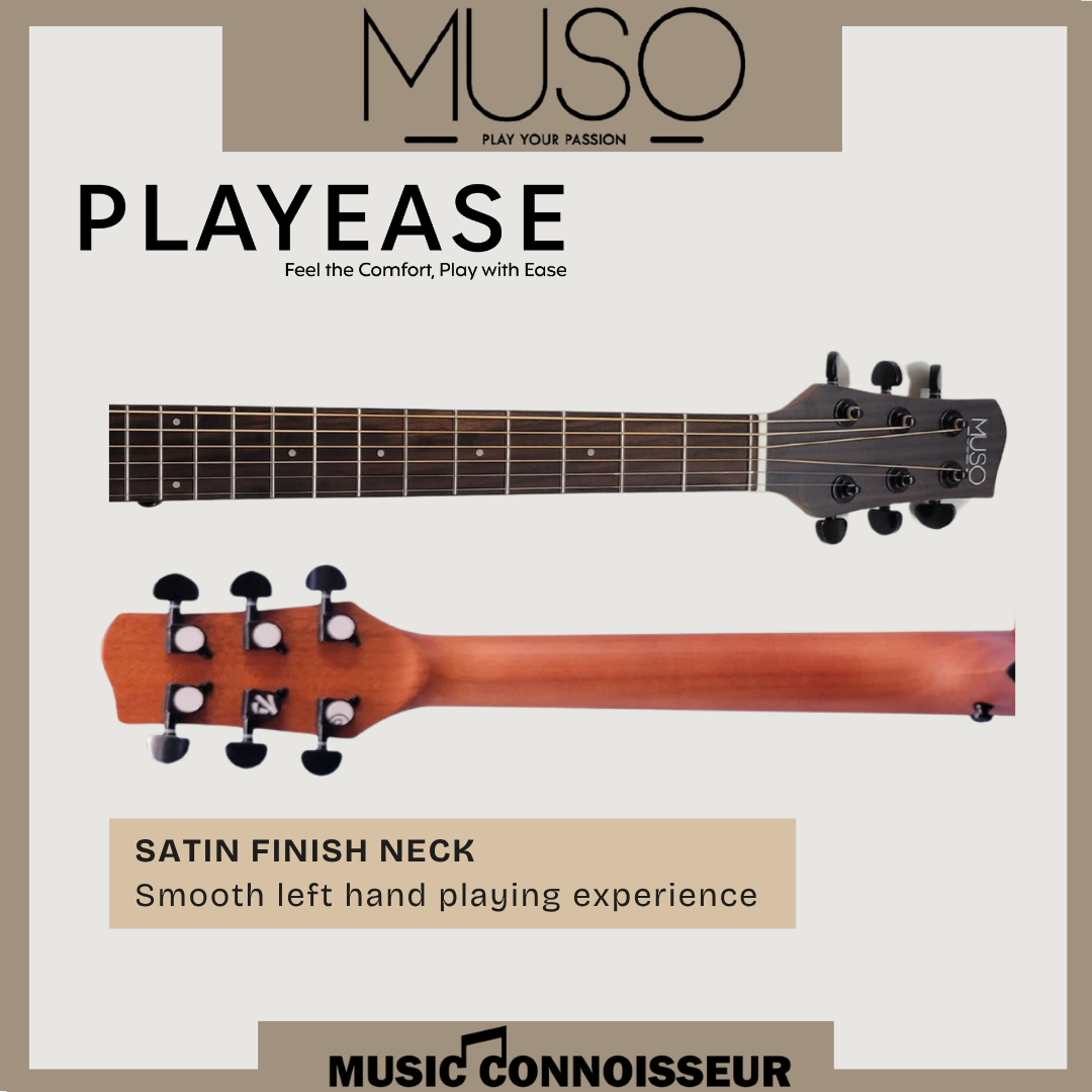 MUSO Allegro 40" Acoustic Guitar w/ Pickup (Natural)