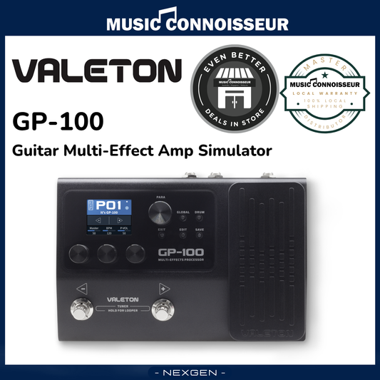Valeton GP-100 Guitar Multi-Effect Amp Simulator (Black)