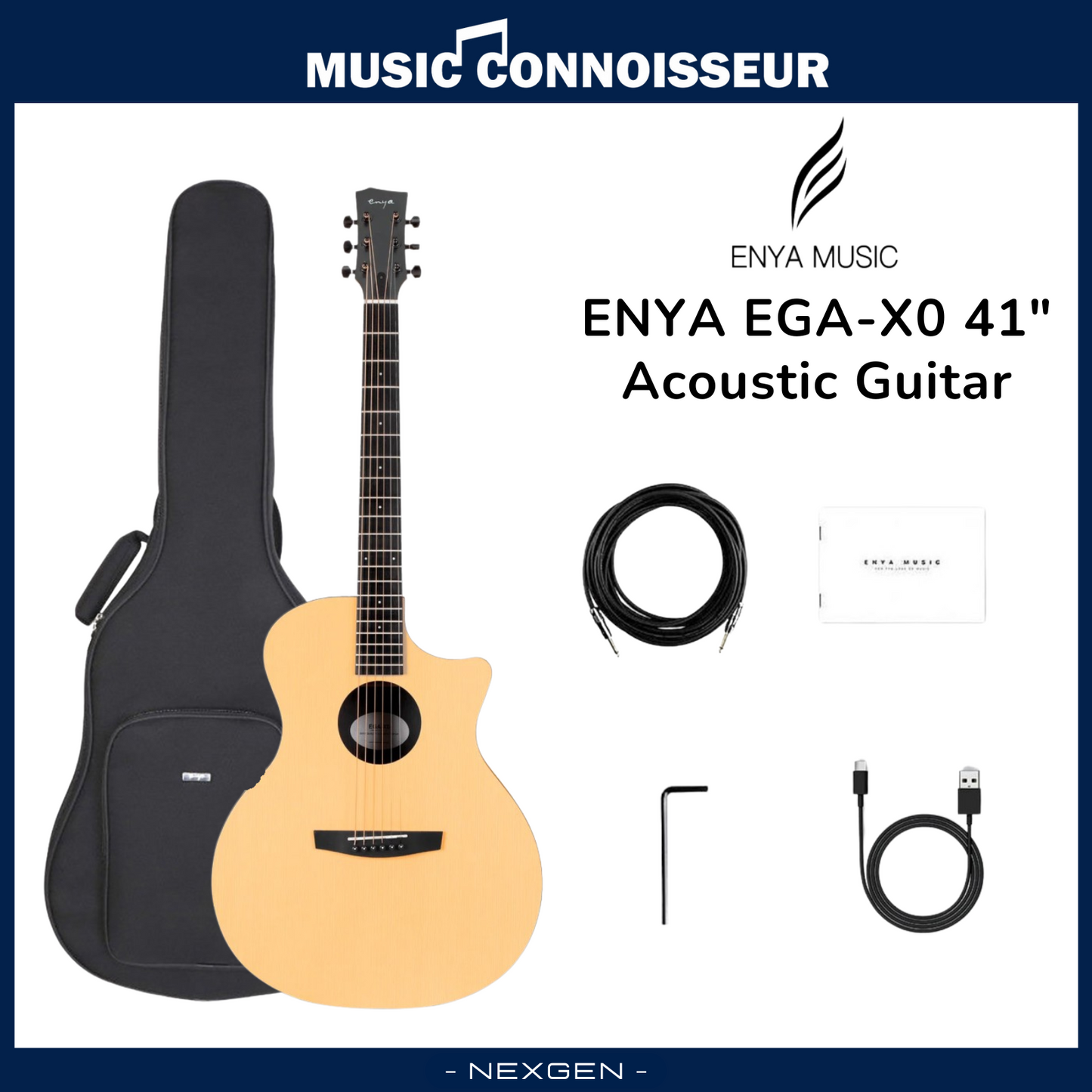 ENYA EGA-X0 41" Acoustic Guitar