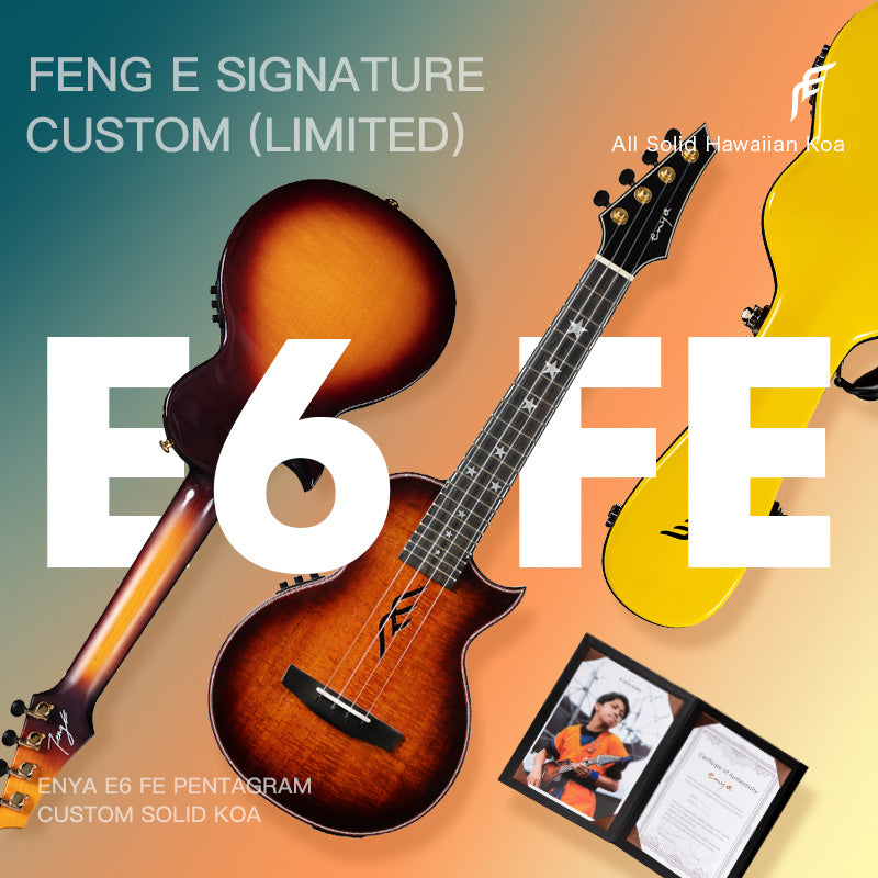 ENYA E6 FE Solid Acacia Ukulele