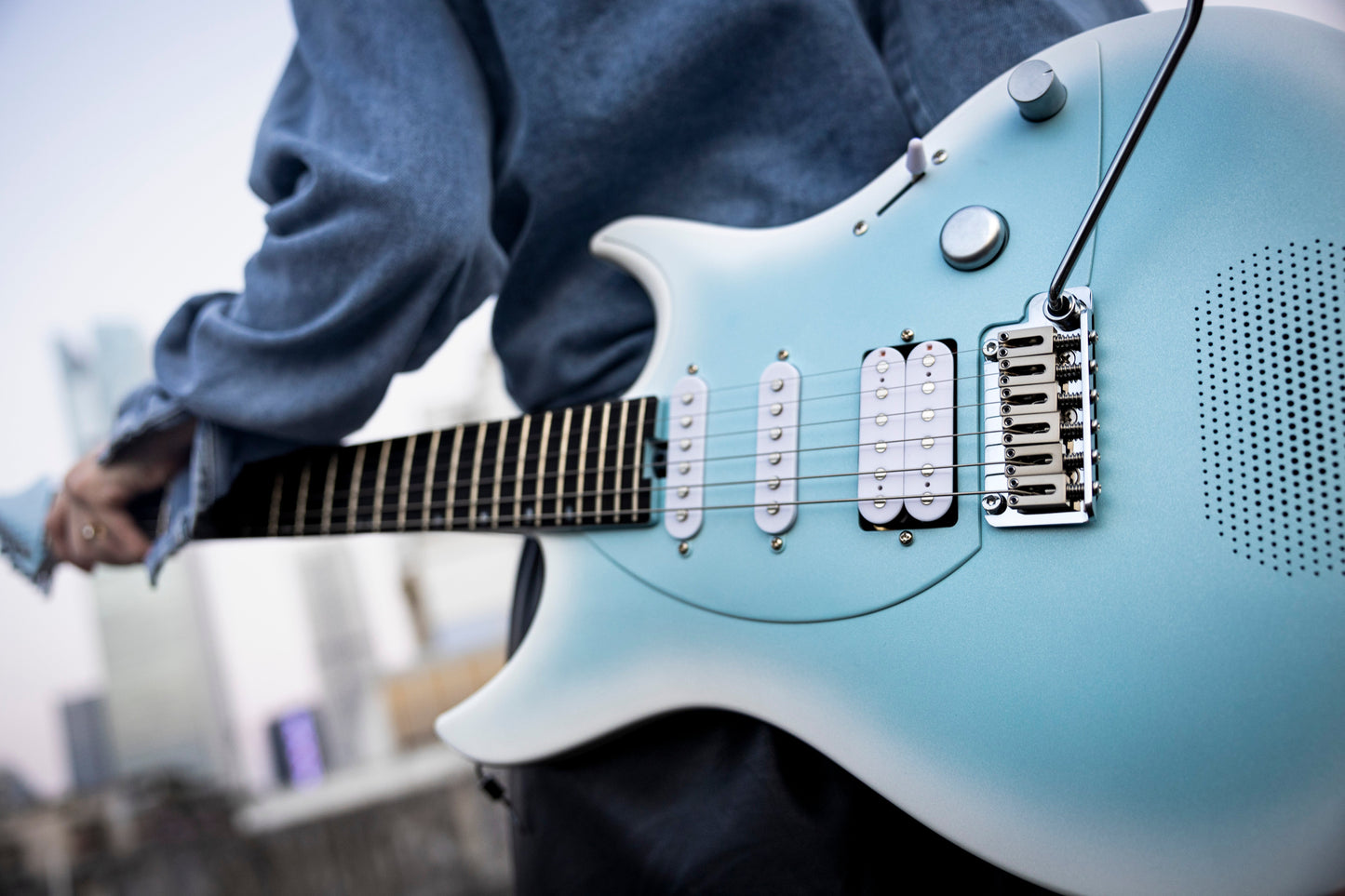 ENYA Inspire Smart Electric Guitar (Light Blue)