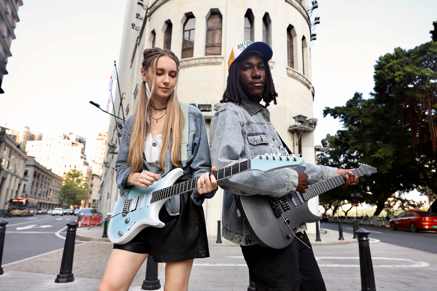ENYA Inspire Smart Electric Guitar (Light Blue)