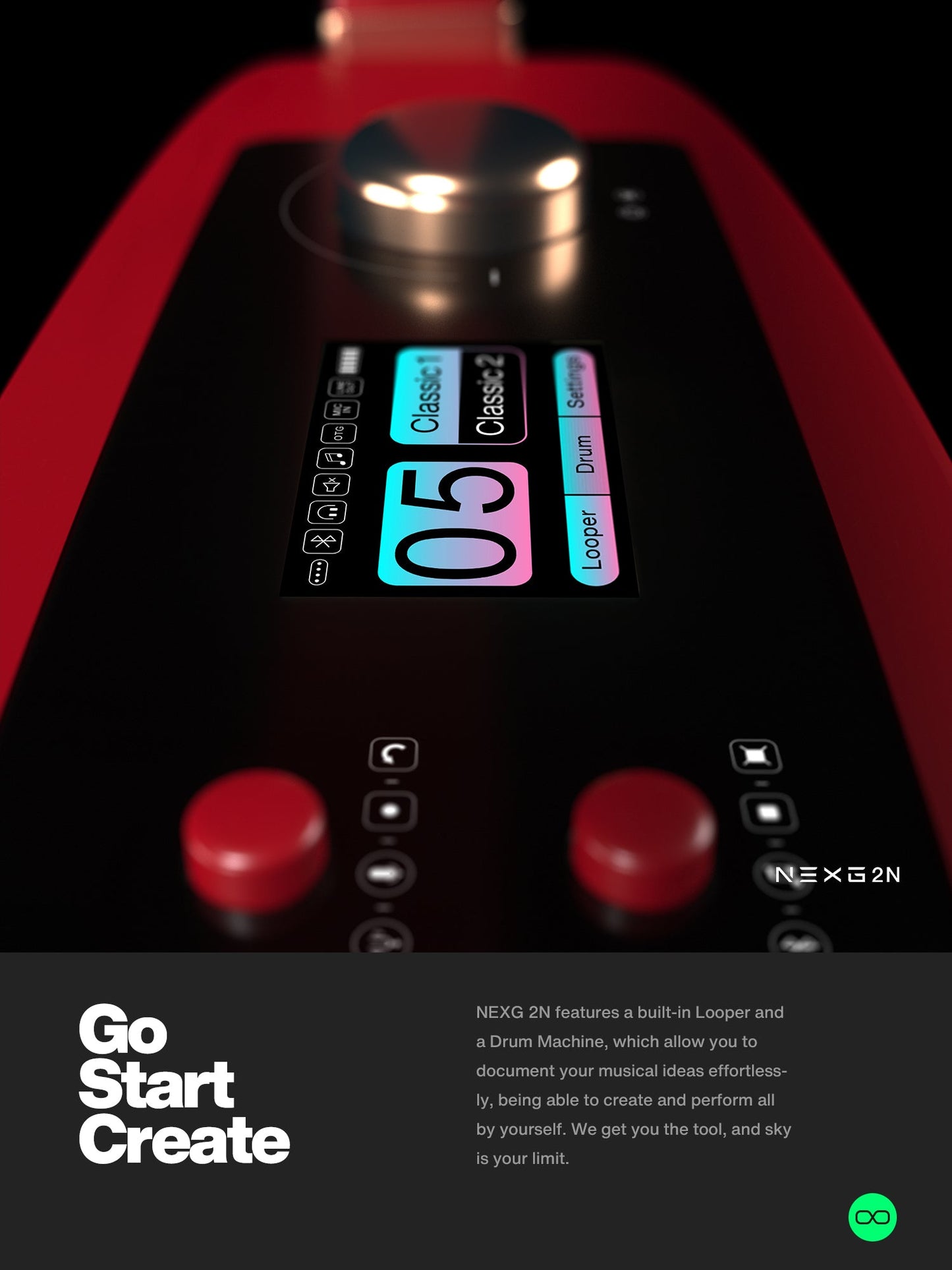 ENYA NEXG 2N Carbon Fiber Guitar (Red)