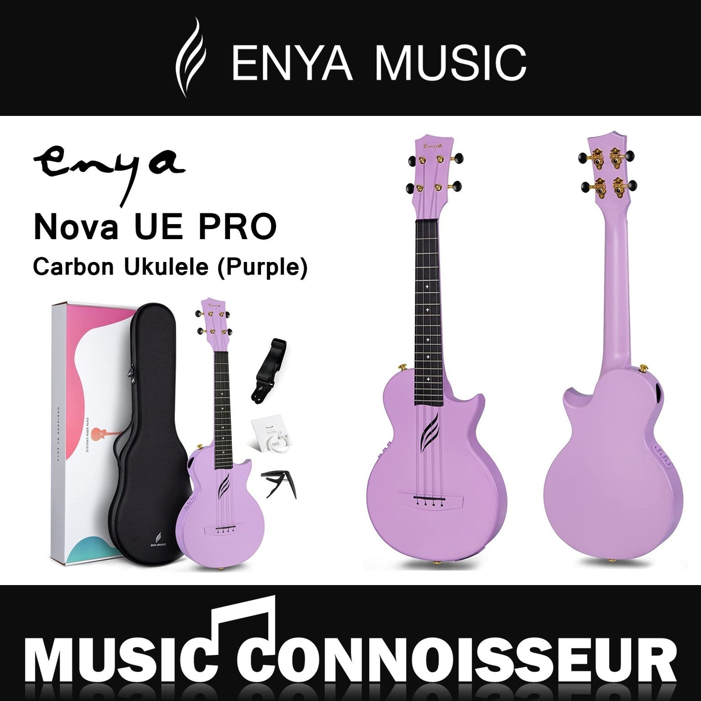 ENYA NOVA UE PRO Carbon Ukulele Purple