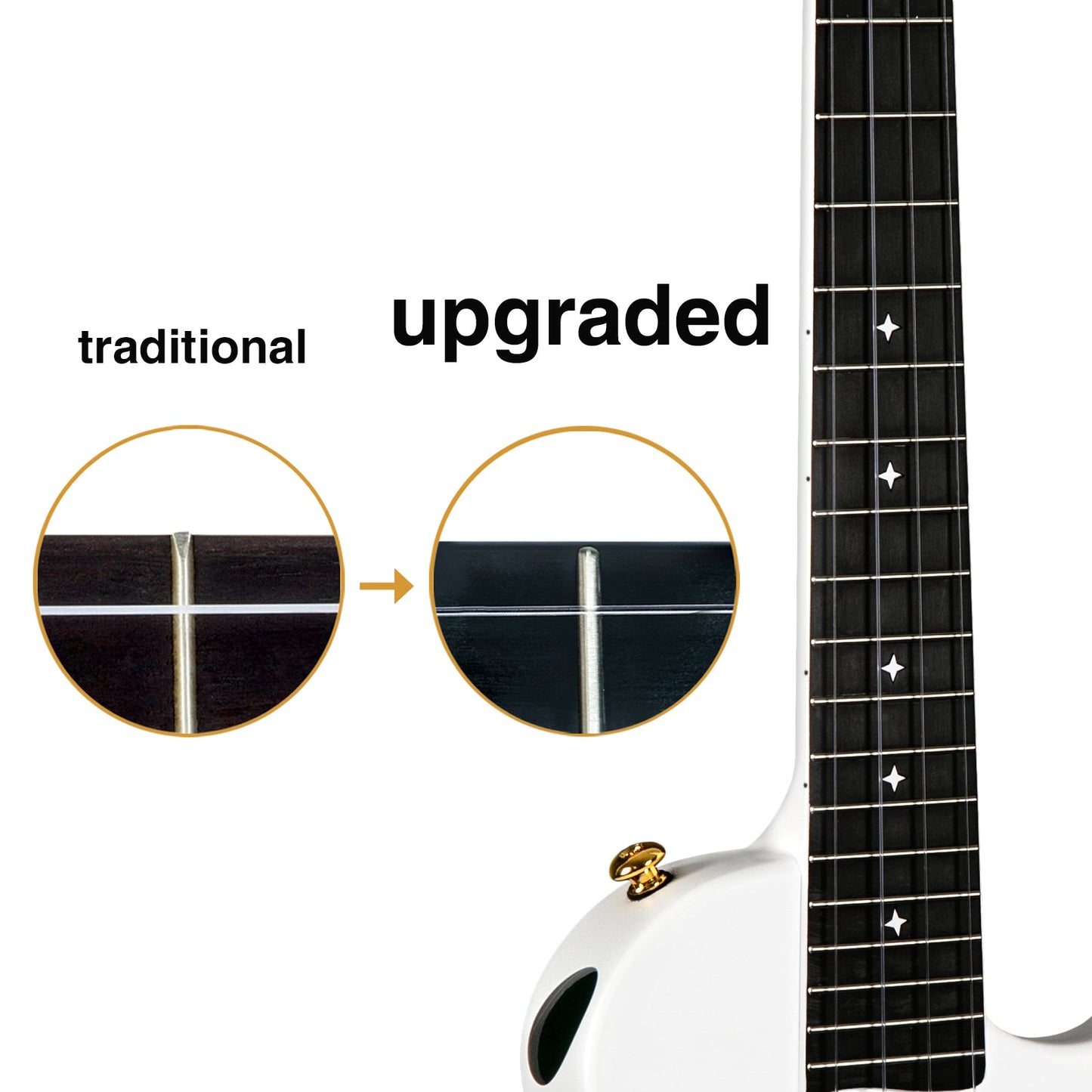 ENYA NOVA UE PRO Carbon Ukulele (White)