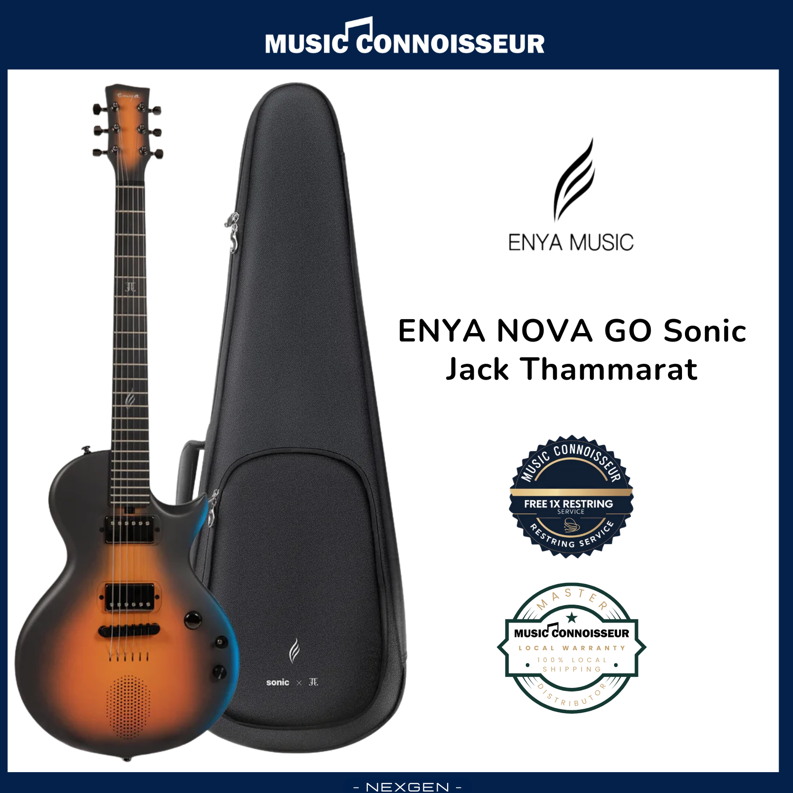ENYA Nova Go Sonic ブラック カーボンファイバー ギター Amazon | ENYA Nova GO Sonic & SHINICHI KOBAYASHIスマートエレキ