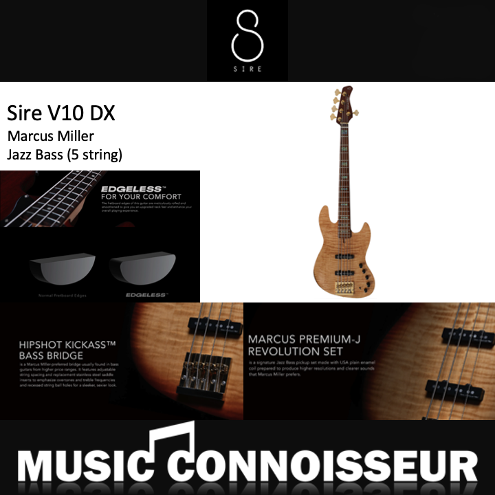 Sire Marcus Miller V10 DX5 Strings Bass (Natural) – Music