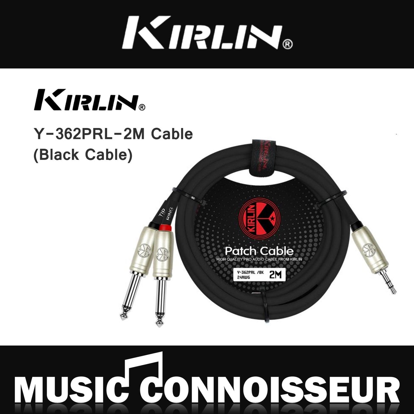 Kirlin Y-362PRL-2M Cable (Black Cable)