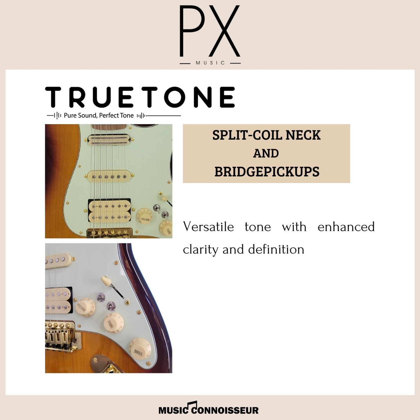 PX Virtuoso S-Style Electric Guitar (Sunburst)