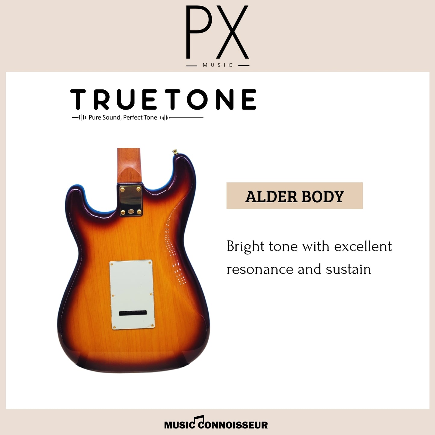PX Virtuoso S-Style Electric Guitar (Sunburst)