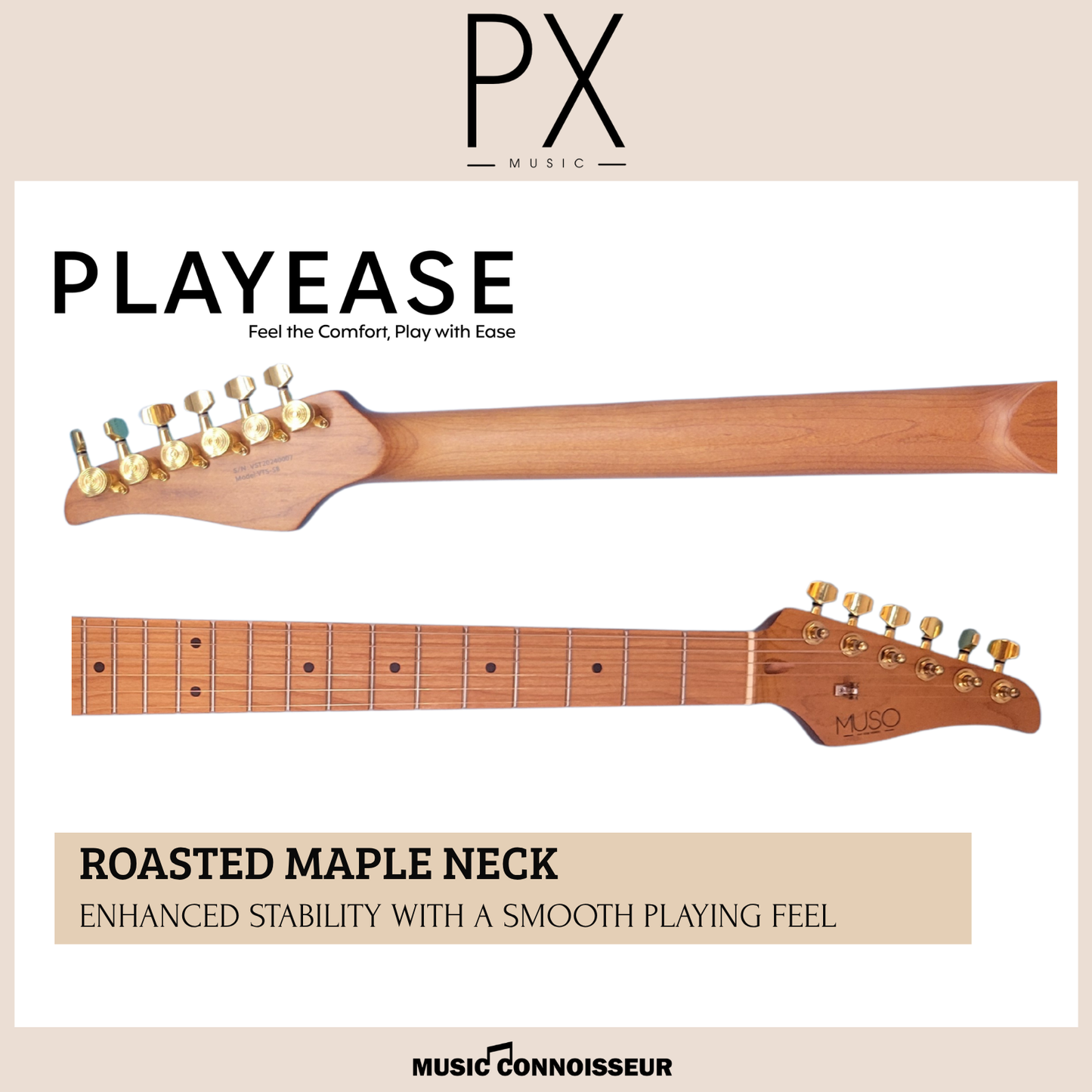 PX Virtuoso S-Style Electric Guitar (Sunburst)