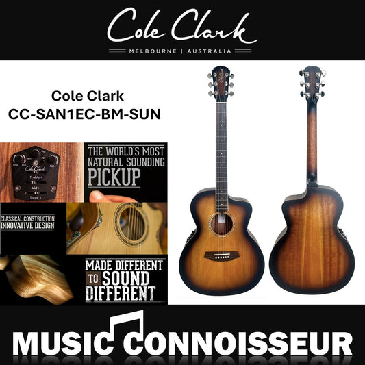 Cole Clark Studio Acoustic Guitar CC-SAN1EC-BM-SUN