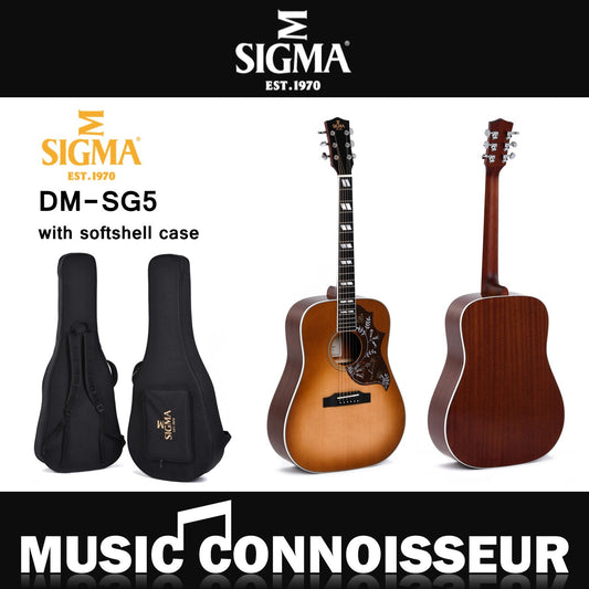 Sigma DM-SG5 Acoustic Guitar W/CASE