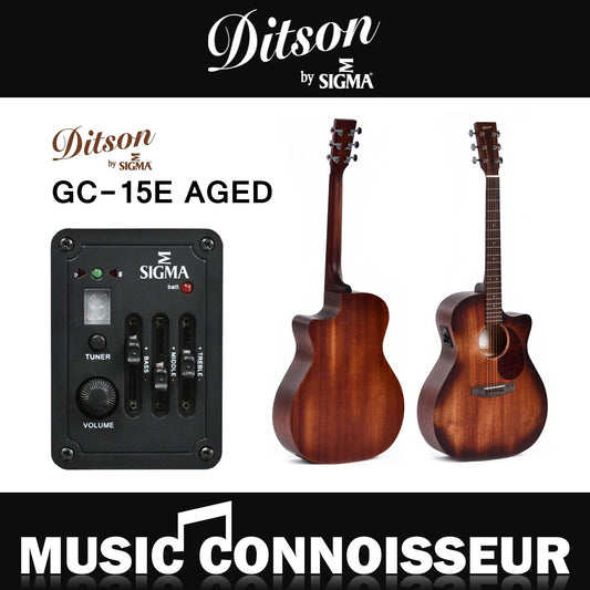 Ditson GC-15E-AGED Acoustic Guitar