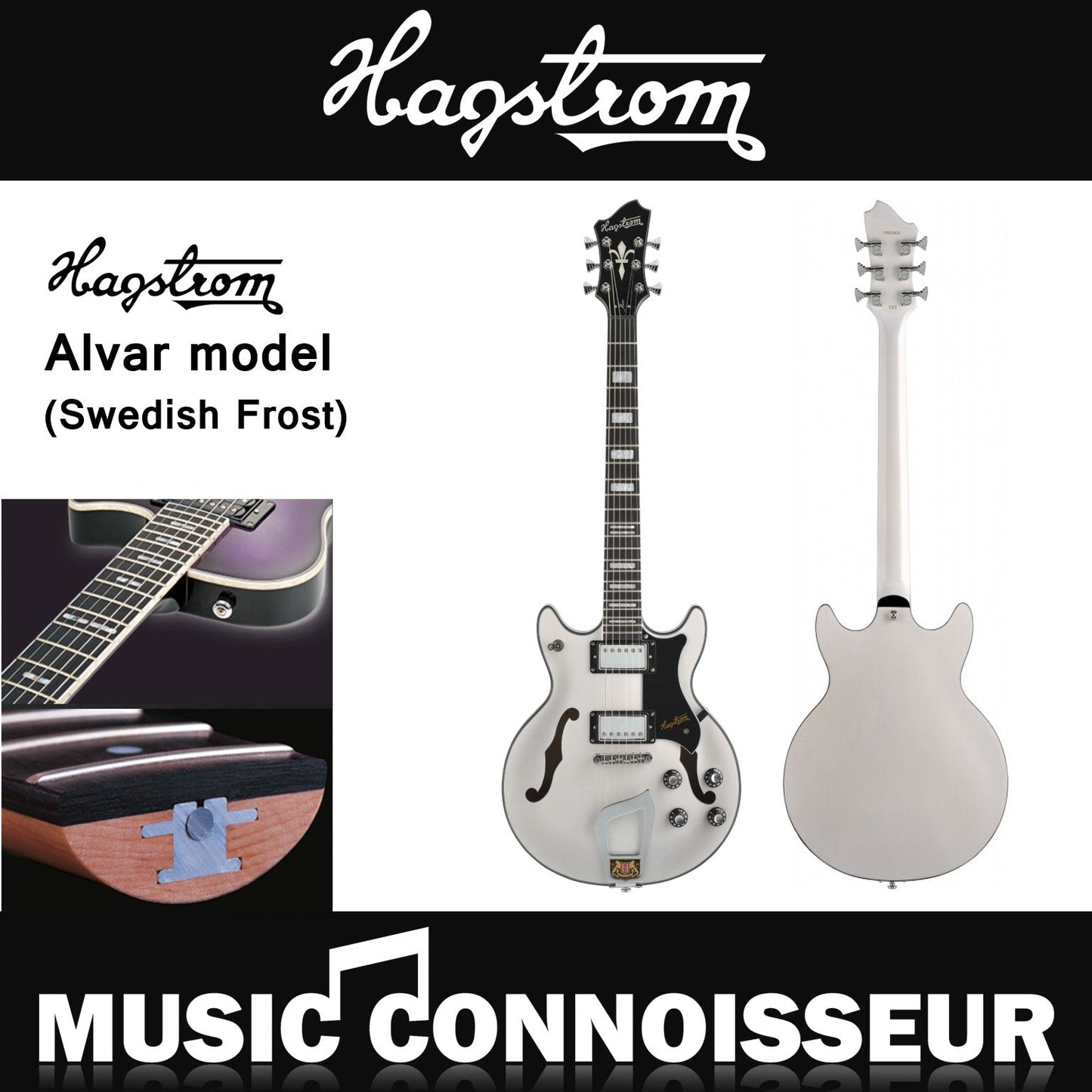 Hagstrom Alvar Electric Guitar (Swedish Frost)