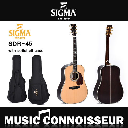 Sigma SDR-45 Acoustic Guitar W/CASE