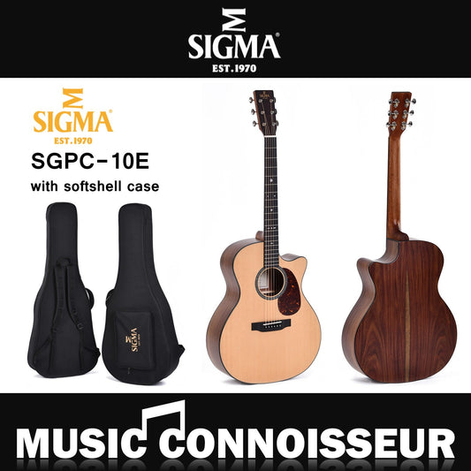 Sigma SGPC-10E Acoustic Guitar W/CASE