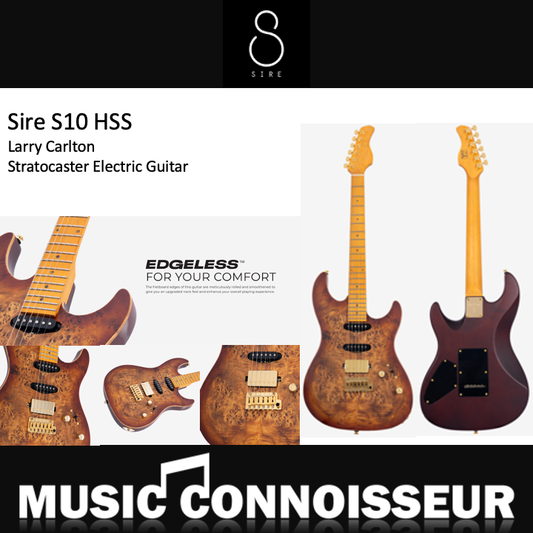 Sire S10 HSS Larry Carlton Electric Guitar (Natural Burst)
