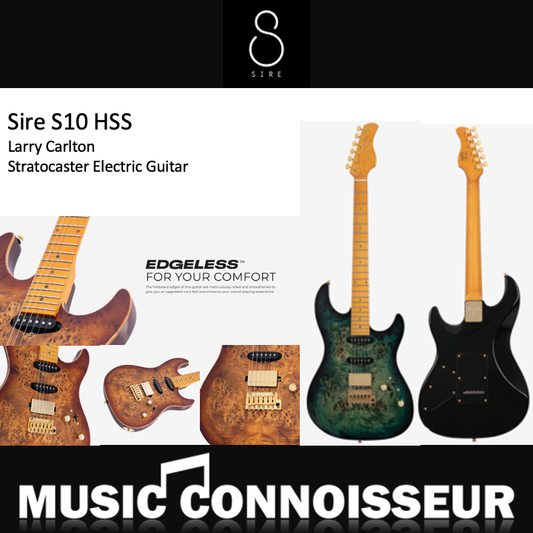 Sire S10 HSS Larry Carlton Electric Guitar (Transparent Green)