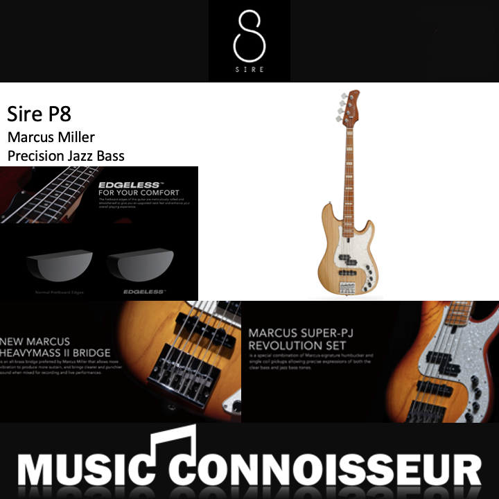 Sire Marcus Miller P8 4 Strings Bass (Natural)