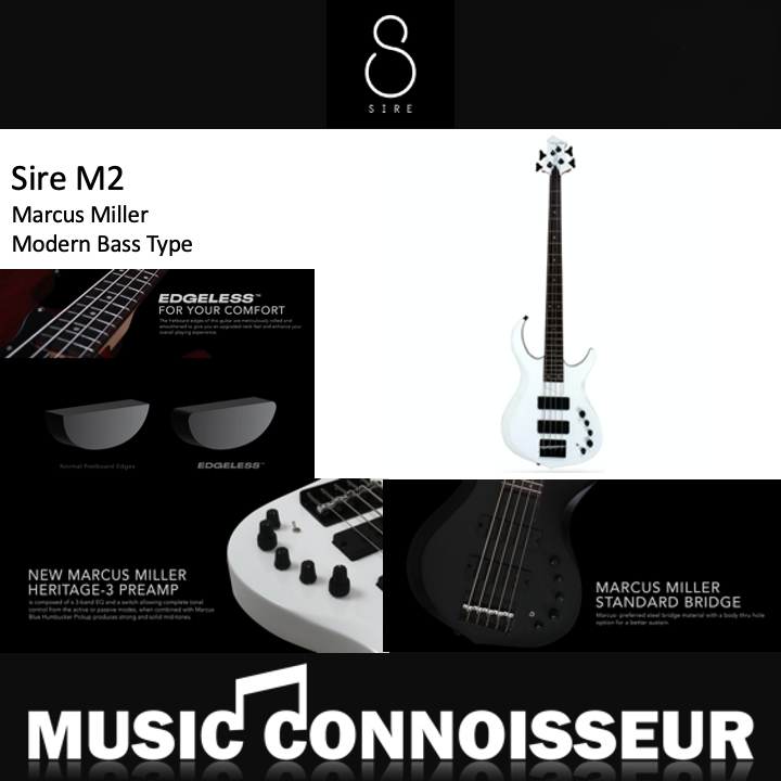 Sire Marcus Miller M2 4 Strings Bass (2nd Gen - White Pearl)