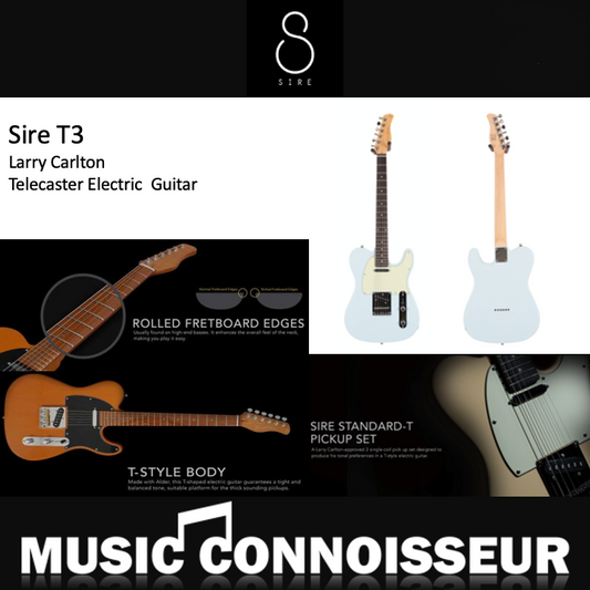 Sire T3 Larry Carlton Electric Guitar (Sonic Blue)
