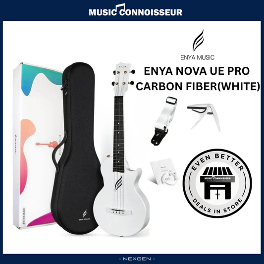 ENYA NOVA UE PRO Carbon Ukulele (White)