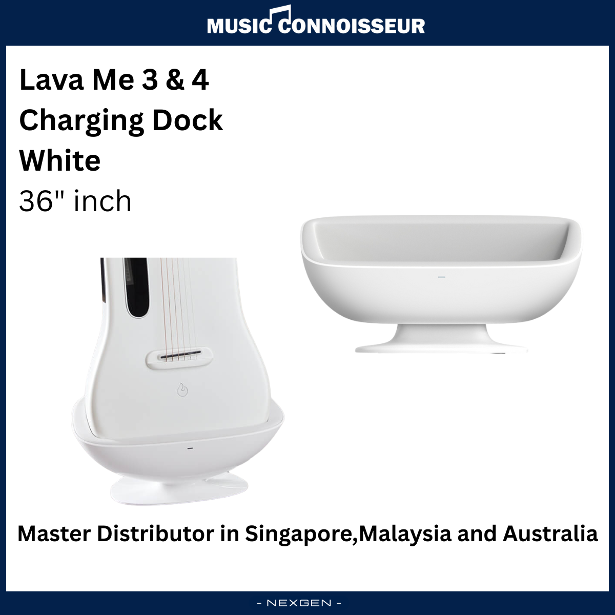 Lava Me 3 & 4 Space Charging Dock 36" (White)
