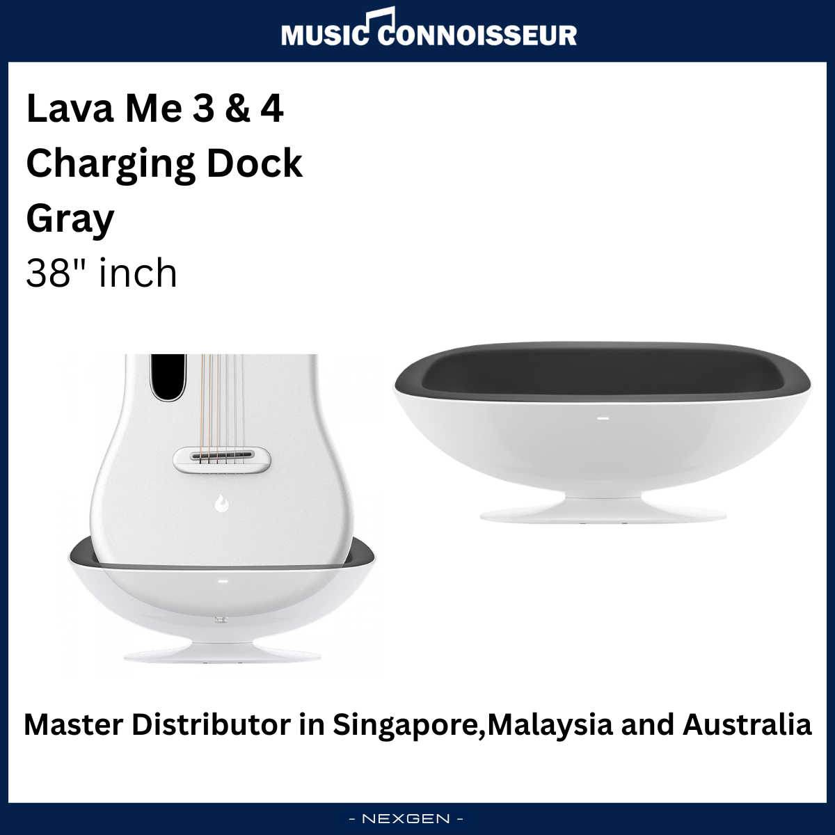Lava Me 3 & 4 Space Charging Dock 38" (Gray)