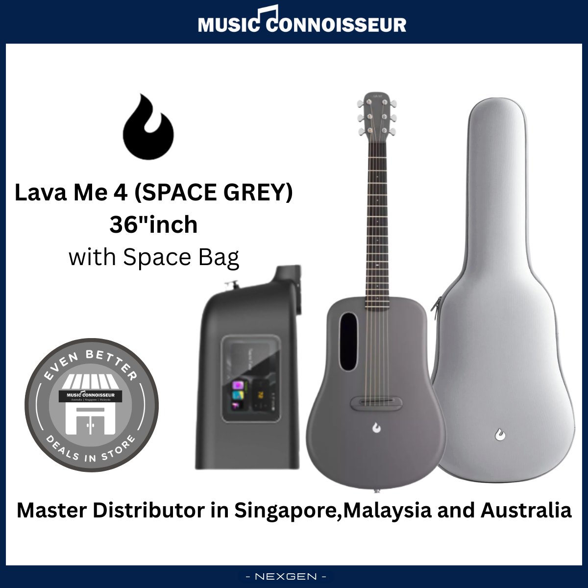 LAVA ME 4 Carbon 36" with Airflow Bag (Space Grey)