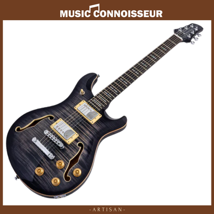 Sire Larry Carlton Q7 Hollow Electric Guitar (Transparent Black)