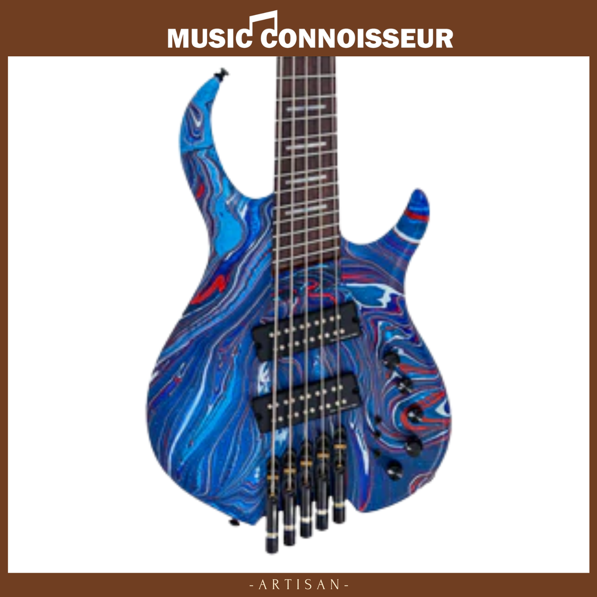 Sire Marcus Miller M6 5-String Headless Bass (Blue Swirl)