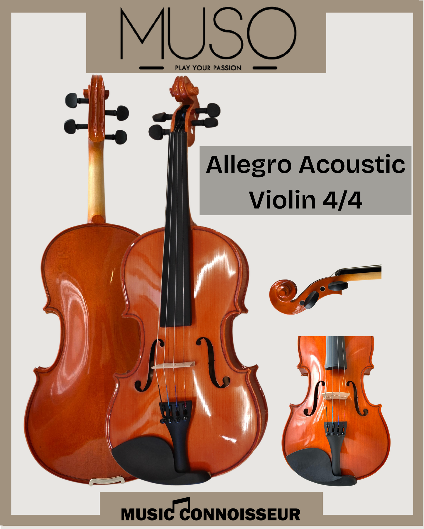 MUSO Allegro 4/4 Acoustic Violin