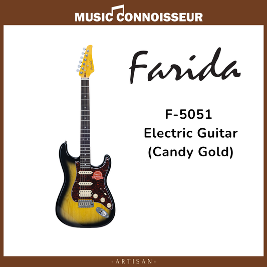Farida F-5051 Electric Guitar (Candy Gold)