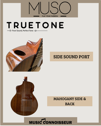MUSO Virtuoso 40" Acoustic Guitar w/ Pickup (Walnut)
