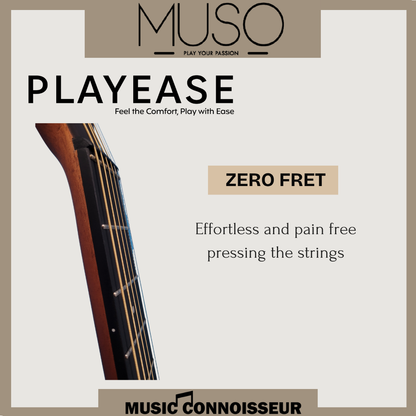 MUSO Allegro 40" Acoustic Guitar w/ Pickup (Natural)