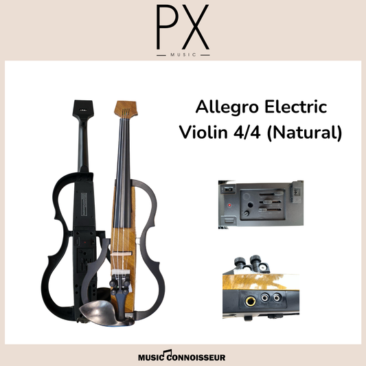 PX Allegro 4/4 Electric Violin (Natural)