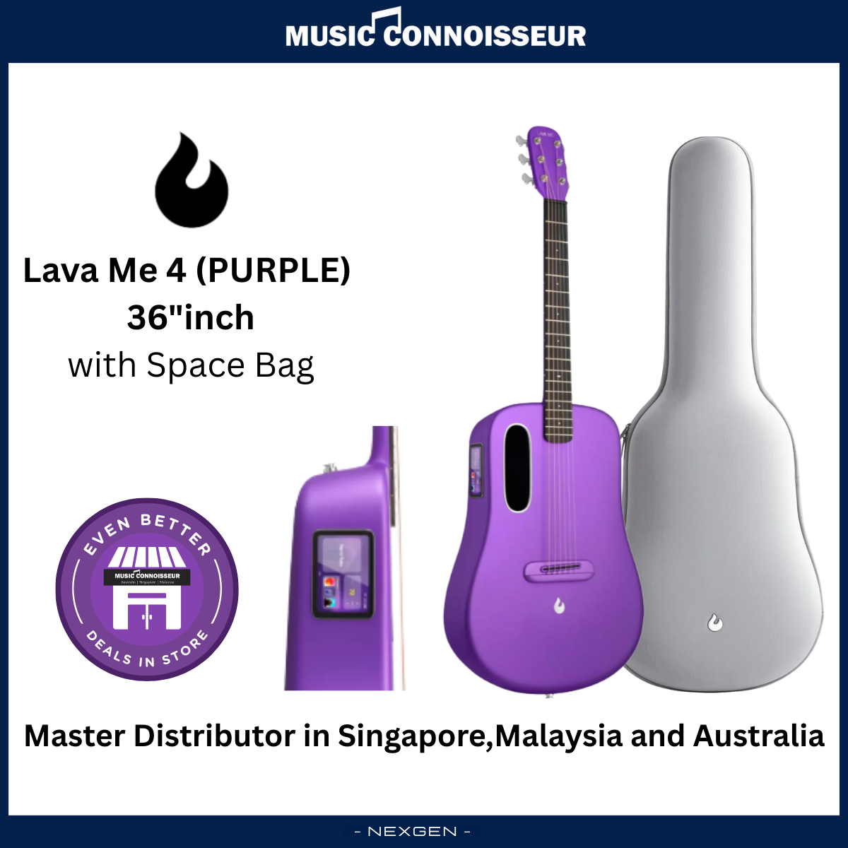 LAVA ME 4 Carbon 36" with Airflow Bag (Purple)