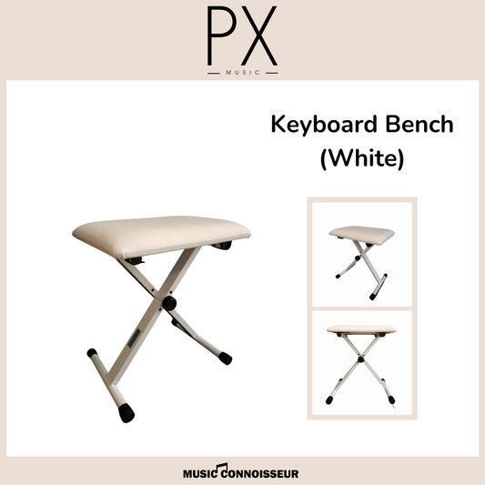 PX Keyboard Bench (White)