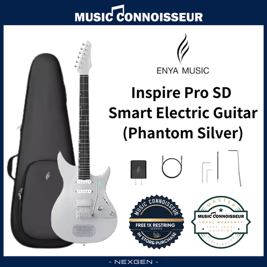 ENYA Inspire Pro SD Smart Electric Guitar (Phantom Silver)