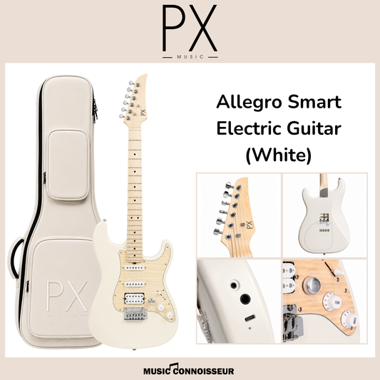 PX AXST Allegro Smart Electric Guitar (White)